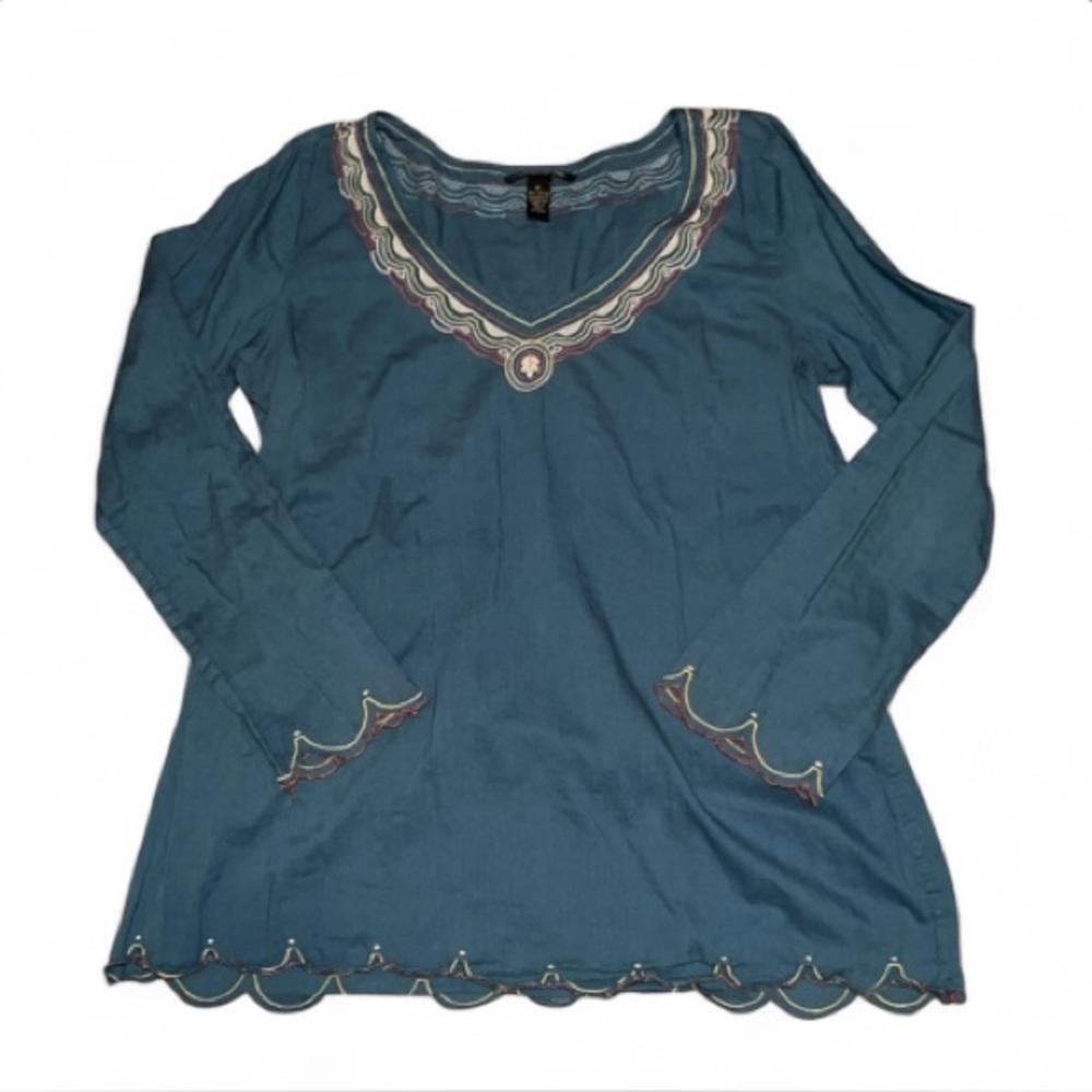 Lucky Brand V Neck Tunic- Size XL